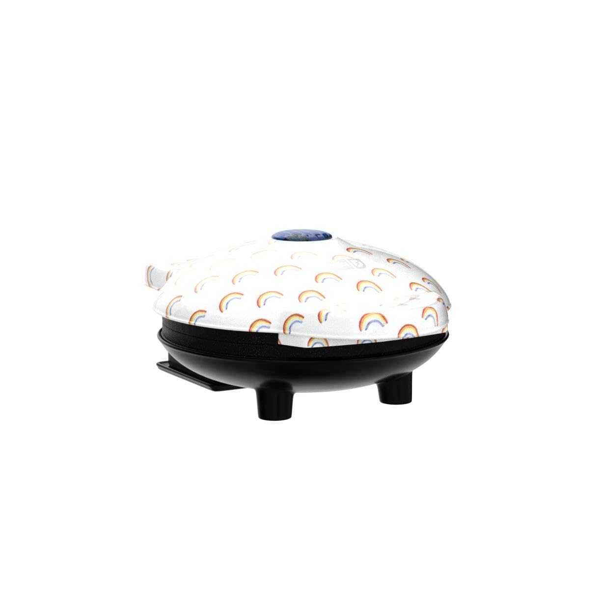 Dash Dmw100Rp Mini Maker For Individual Waffles, Hash Browns, Keto Chaffles With Easy To Clean, Non-Stick Surfaces, 4 Inch, Whit